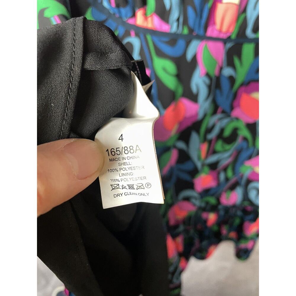 Kate Spade Floral Swirl Mini Dress SZ 4 - Picture 6 of 10